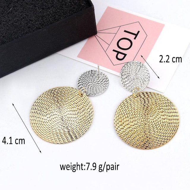 YIRAN Jewelry Hängeohrringe, Kupfer, beige, Damen - Bild 1