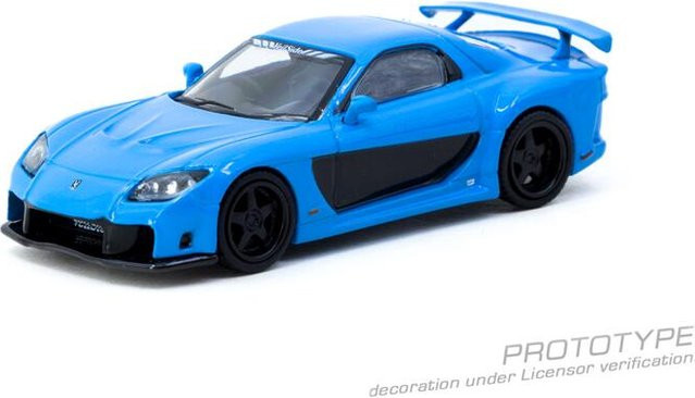 Tarmac Works Fuso Super Great Eva Rx-7 Fc3S Lancia Delta Hf Diecast Modellauto, 1:64, Silber - Bild 1