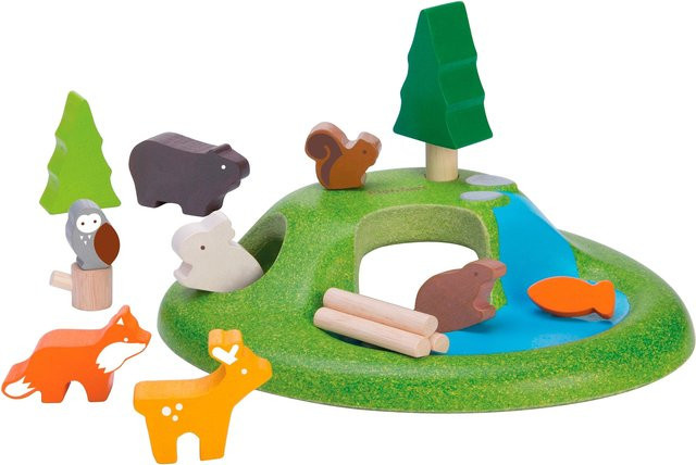 Plantoys Spielwelt Tiere, Holz, ab 3 Jahren - Bild 1