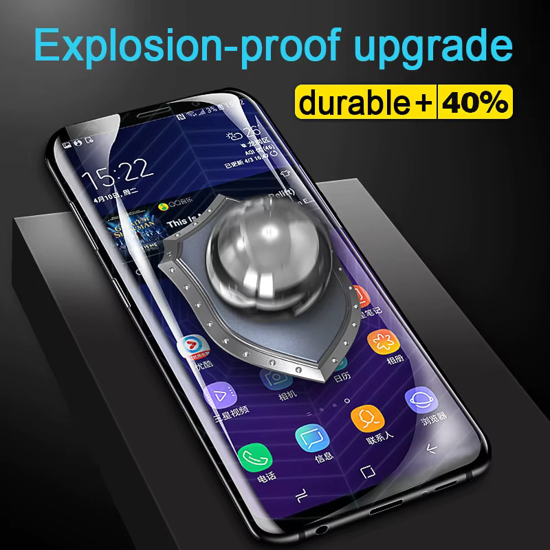 3 Stück Samsung Hydrogel Displayschutzfolie für Galaxy S23 Ultra, S22 Ultra, S21 FE, S20 Plus, S20 Ultra, S10E, S8, S21, S20E in Transparent - Bild 3