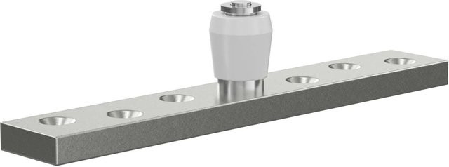 FeNau Bodenführungsrolle für Schiebetore von MEA Metal Applications, verzinkt, Farbe: Silber, Durchmesser: 19 mm - Bild 1