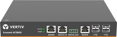 Vertiv Avocent ACS 800 Serial Console ACS804MEAC Konsolenserver in Schwarz mit 4 Anschlüssen, 1GbE und RS-232/RS-422/RS-485 Schnittstellen - Bild 1
