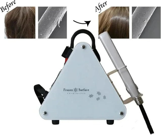 FULANG Kryotherapie Haarglätter, Weiß, für strapaziertes Haar - Bild 1
