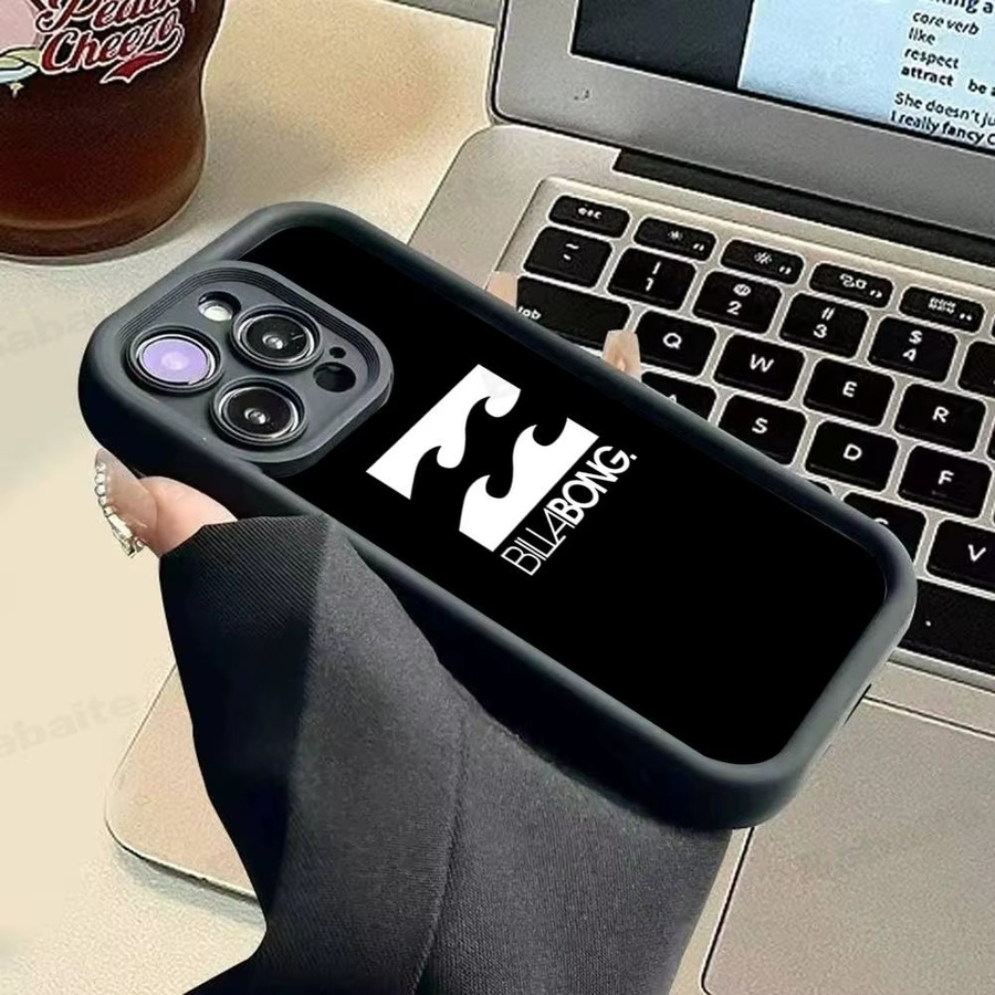 Billabong Silikon-Soft-Handyhülle in Schwarz für iPhone 11 bis iPhone 17 Modelle - Bild 5