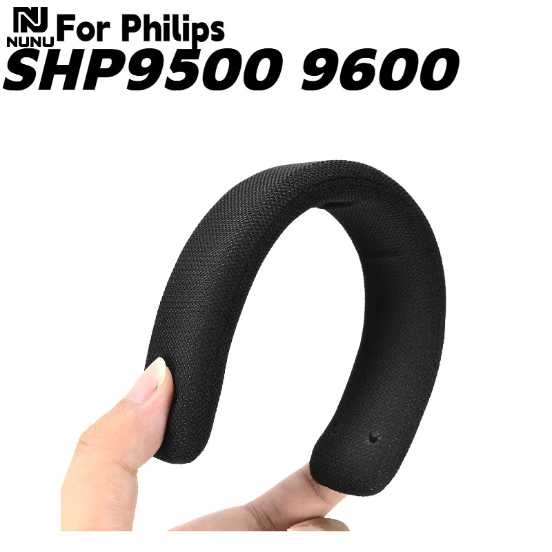 Ersatz-Ohrpolster aus Mesh-Memory-Schaum und Kopfbügelkissen für Philips SHP9500 SHP9600 Kopfhörer in Schwarz - Bild 6