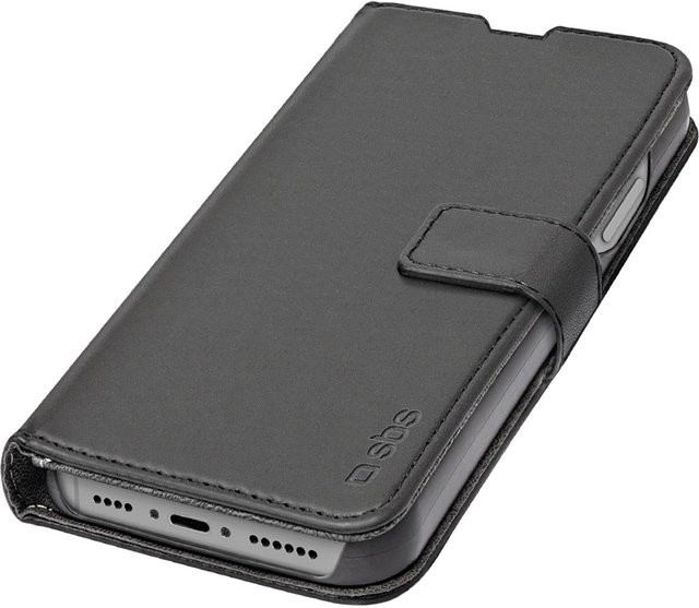SBS Bookcase Schutzhülle mit Standfunktion für iPhone 15 Plus und iPhone 14 Plus in Schwarz - Bild 1