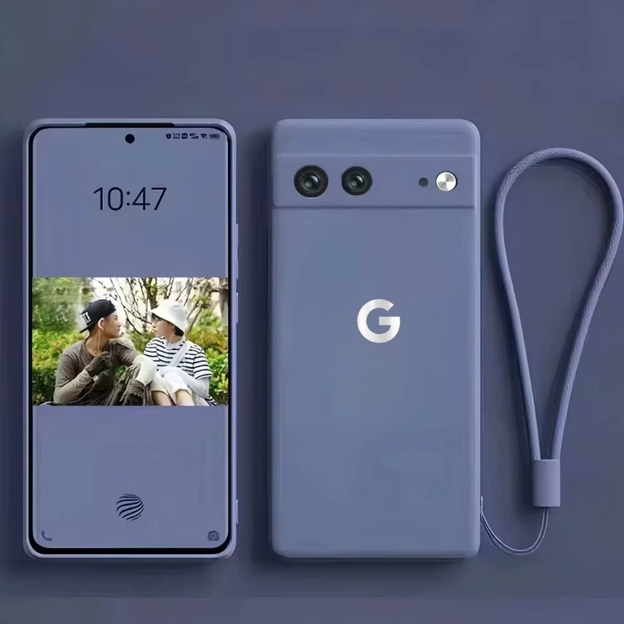 Silikon Softhülle für Google Pixel 10 9 Pro XL 9A 8A 7A 6A mit Magnetfunktion und Trageband in Schwarz - Bild 1