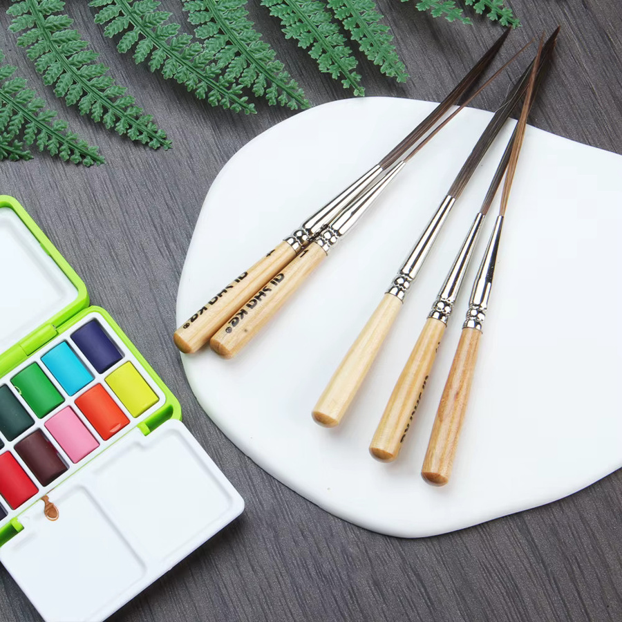 SeamiArt 5-teiliges Pinselset mit langen Spitzen für Detailmalerei in Multicolour - Bild 3