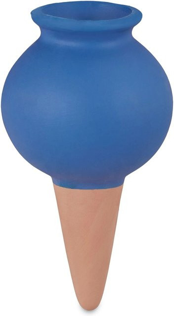 Relaxdays Bewässerungskegel aus Keramik in Blau, 4er Set - Bild 1