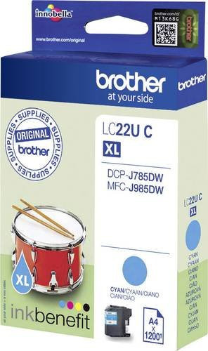 Brother Original Cyan Druckerpatrone LC-22U für Inkjet-Drucker - Bild 1