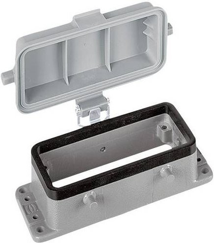 HARTING Anbaugehäuse Han 16B-agg-K 09300160302 in Grau aus Kunststoff - Bild 1