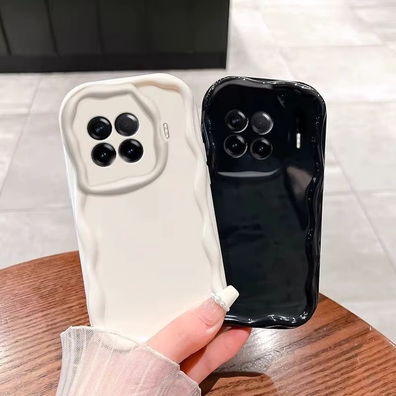 Xiaomi 15T Pro 5G Schutzhülle aus transparentem TPU mit Wellen-Design - Bild 2