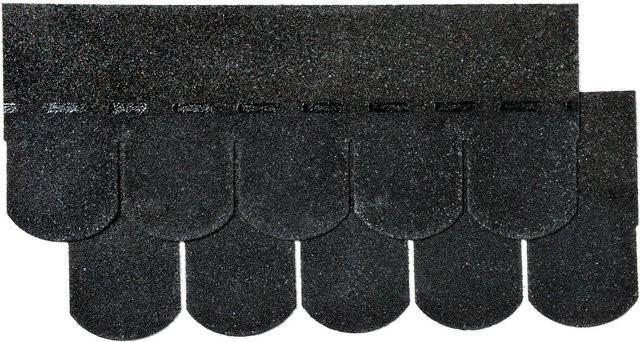 Bitumen-Biberschindeln Schwarz 2 m² pro Paket - Bild 1