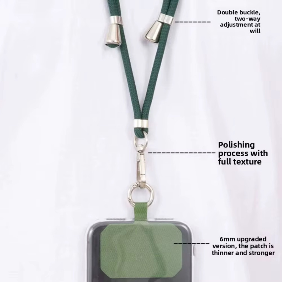 Universal Smartphone Lanyard Verstellbares und Dehnbares Telefon-Umhängeband als Nacken- und Schulter-Crossbody-Halter in Lila und Grün - Bild 3
