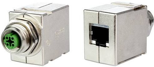 Metz Connect MWN811A115 Sensor-Aktor-Einbausteckverbinder Schaltschrankdurchführung aus Zinkdruckguss in Silber - Bild 1