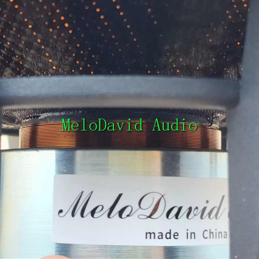 MeloDavid MW165Neo 6,5 Zoll Mitteltöner mit Kohlefaser-Sprühdämpfung und passivem Bass-Woofer, 2 Stück, Schwarz - Bild 5