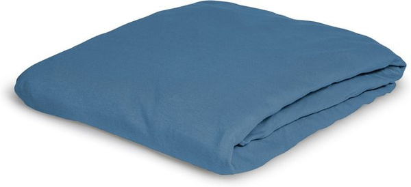 BIERBAUM Jersey Spannbetttuch 1002 in Blau, B/T: 100 x 200 cm