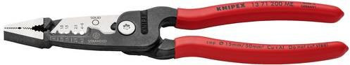 Knipex Multifunktions-Elektrikerzange 200 mm in Schwarz-Rot mit Kunststoffüberzug - Bild 1
