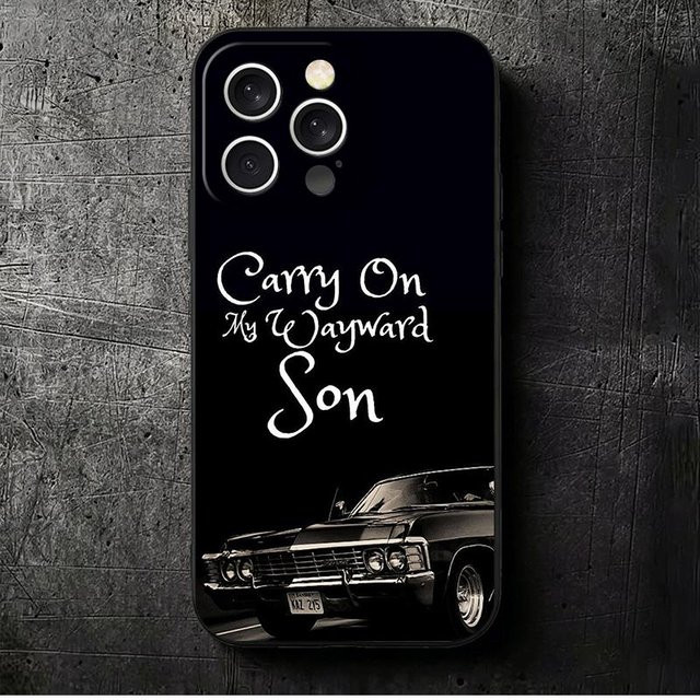 Weiche Handyhülle Supernatural SPN Babaite für iPhone 12 Mini, Schwarz - Bild 1