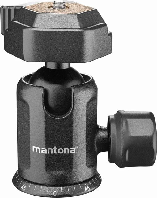 Mantona Basic Tbh 2. Vi Kugelkopf in Schwarz - Bild 1