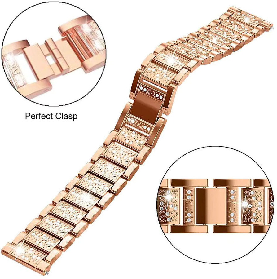 Zeblaze Uhrenarmband Edelstahl, Diamant, Unisex - Bild 1