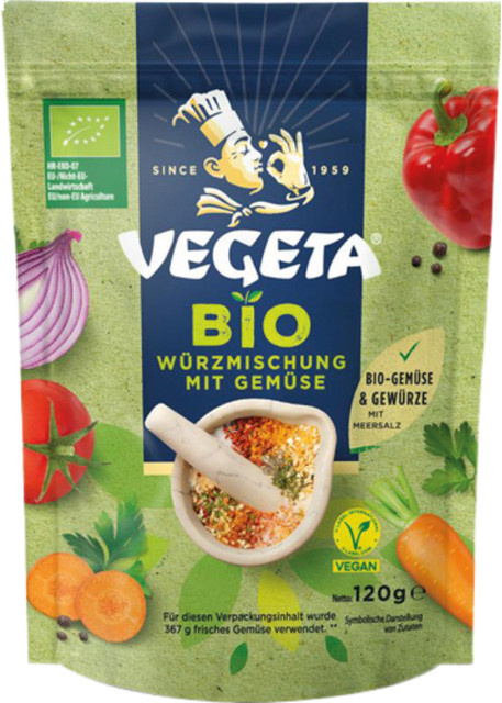 Podravka Vegeta Bio Würzmischung mit Gemüse vegan 120 g - Bild 1