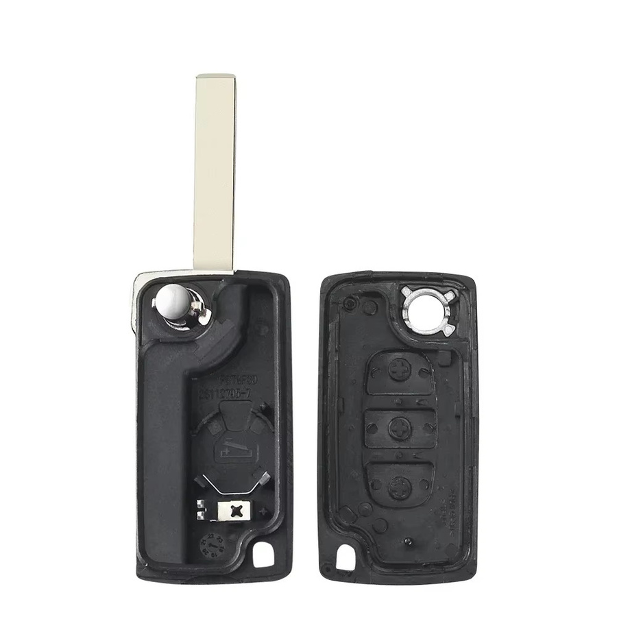 KEYYOU Autoschlüssel Fernbedienung für Citroen und Peugeot, 434MHz, Schwarz - Bild 2