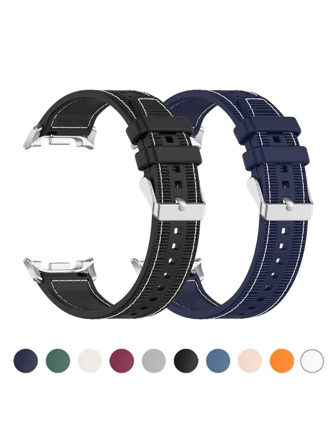Samsung Uhrenarmband Silikon-Nylon, Schwarz, Unisex - Bild 5