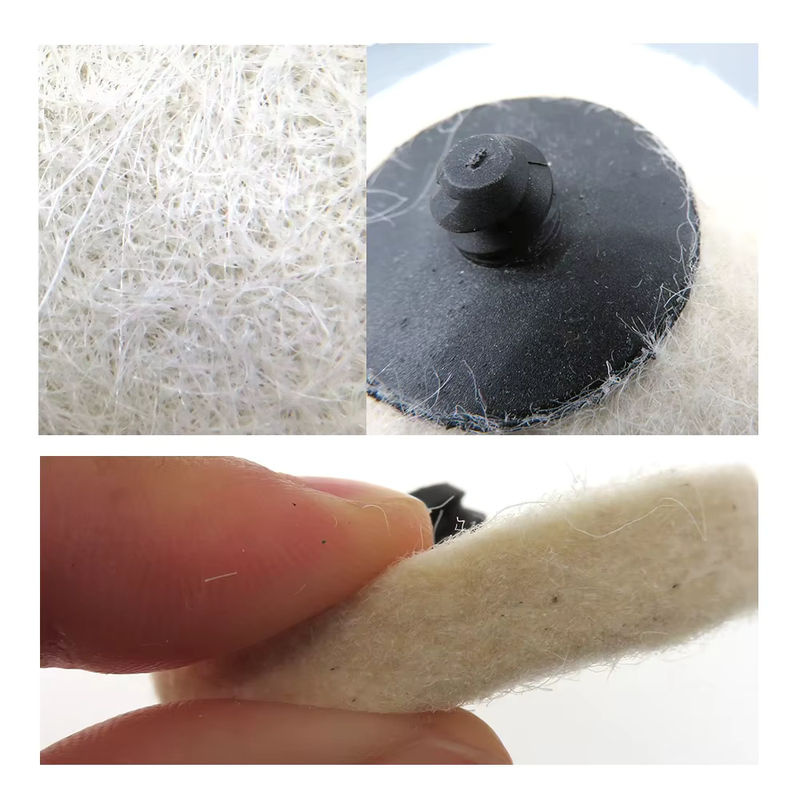 VIBRATITE Wollfilz-Polierscheiben rund mit 1/4 Zoll Schaft, Durchmesser: 50 mm - Bild 4