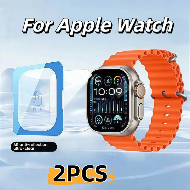 Apple Displayschutzfolie Glas, transparent, Apple Watch Ultra 2 49mm - Bild 1