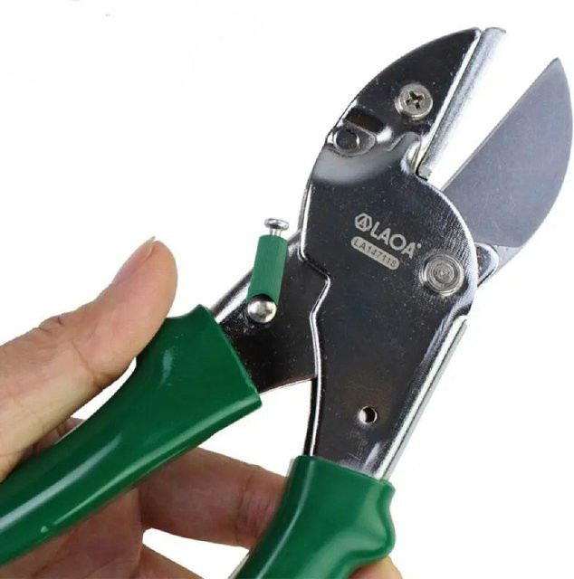 LAOA Gartenschere 8 Zoll in Grün mit rostfreier SK5 Stahlklinge und Sicherheitsverriegelung für 15-20mm Schnittkapazität - Bild 1