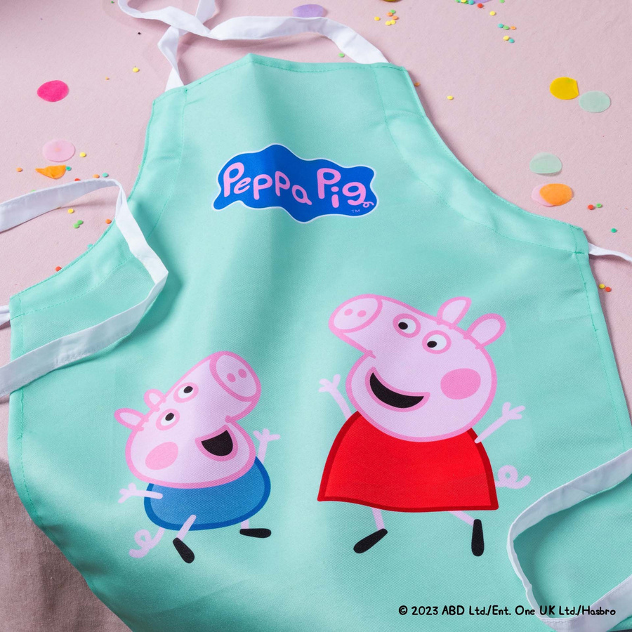 Dr. Oetker Kochschürze für Kinder mit Peppa Wutz und Schorsch in Multicolour aus Baumwolle - Bild 2