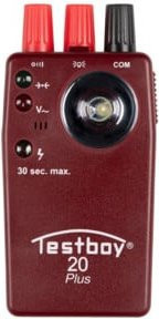 TESTBOY Durchgangsprüfer TB 20 Plus b.300 V CAT II 300 V in Rot - Bild 1