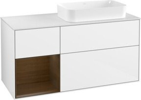 V&B Waschtischunterschrank Finion in Weiß lackiert, B/T: 120 x 60 cm - Bild 1