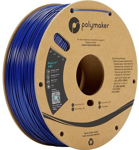 Polymaker PolyLite ABS Filament geruchsarm 2,85 mm Blau 1000 g - Bild 1