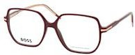 BOSS BOSS 1944 LHF Korrektionsbrille, Vollrand, quadratisch, rot, braun, Kunststoff, Damen - Bild 1