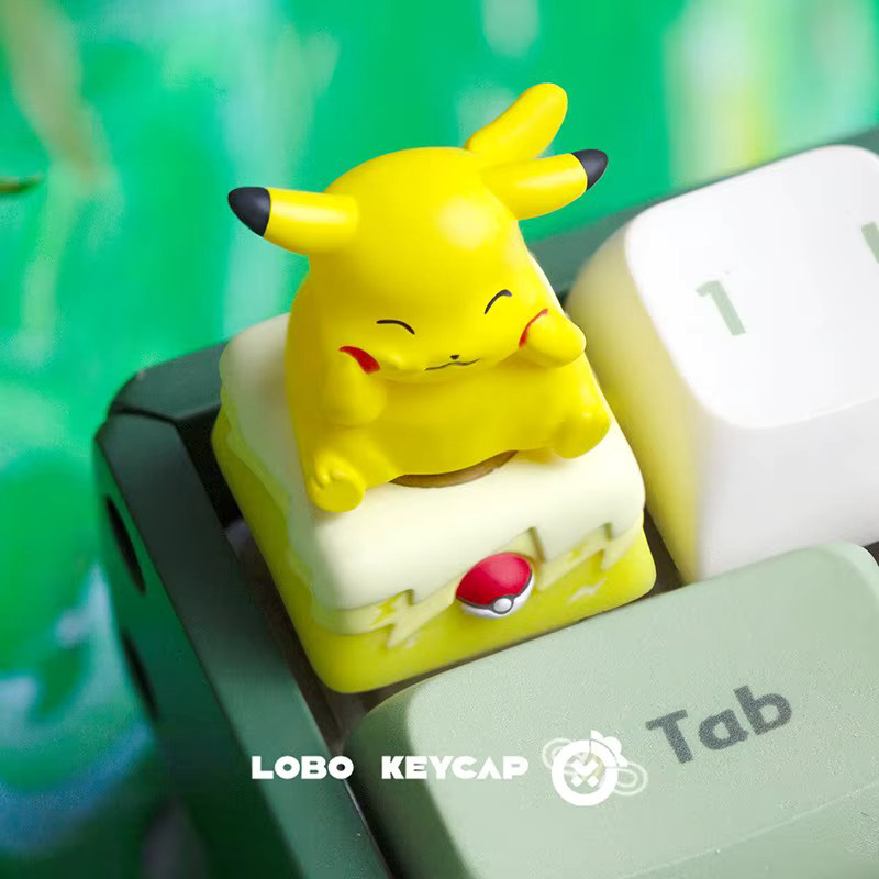 TAKARA TOMY Pokemon Pikachu Esc Drehbare Tastenkappe für mechanische Tastaturen als Kawaii Anime Zubehör - Bild 2