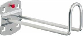 Rocholz Kabelhalter Hakenende in Silber aus Aluminium, B/H: 100 x 37 mm - Bild 1