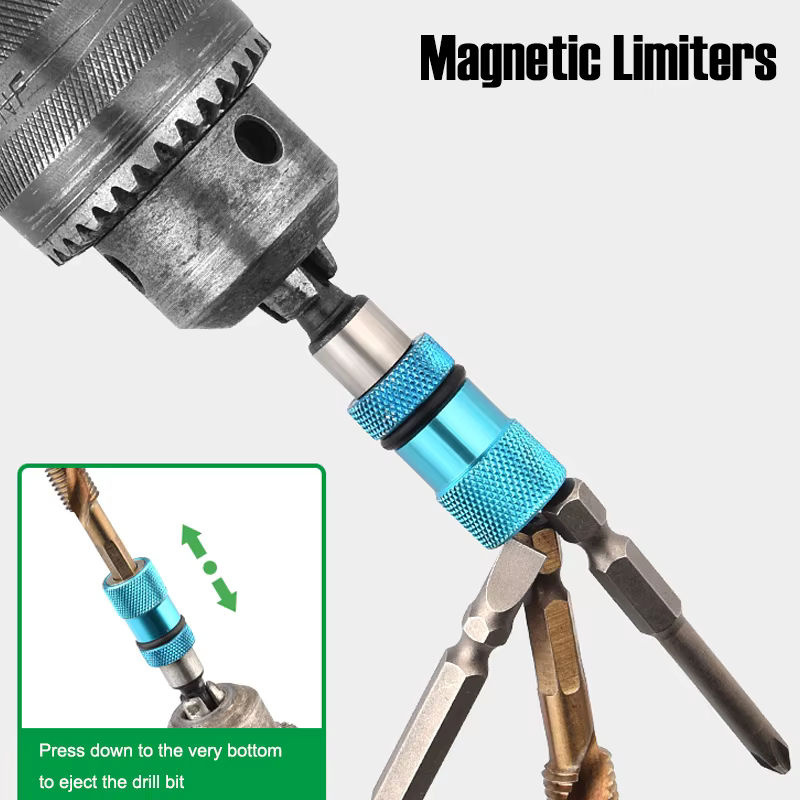 AXE SHAN Selbstsichernde Verlängerungs-Pleuelstange mit 1/4 Zoll und 6,3 mm Sechskantschaft, Magnetischer Konvertierungsadapter für Bohrer und Schraubendreher - Bild 4