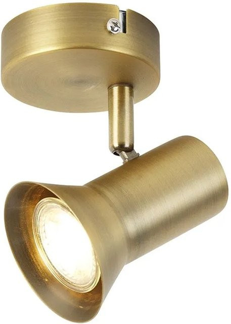 QAZQA Decken- und Wandstrahler Karin 1 in Bronze, dimmbar, modern mit GU10 Fassung - Bild 1