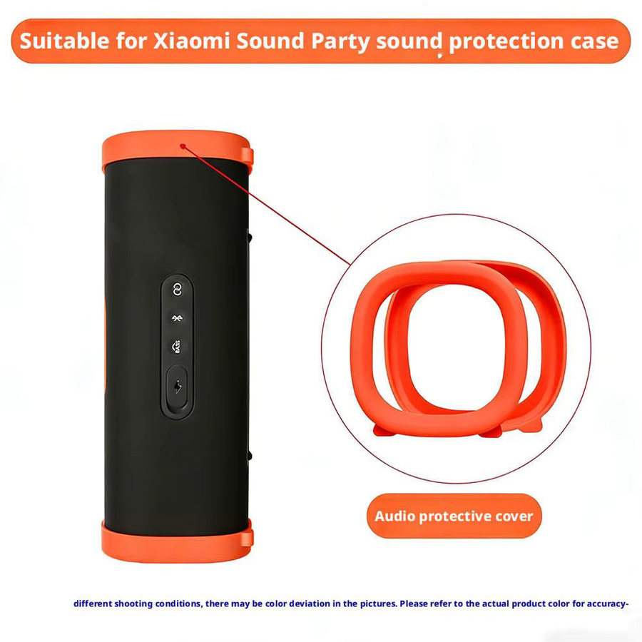 Kratzfeste Silikonhülle für Xiaomi Sound Party Audio-Geräte in Schwarz oder Orange - Bild 4