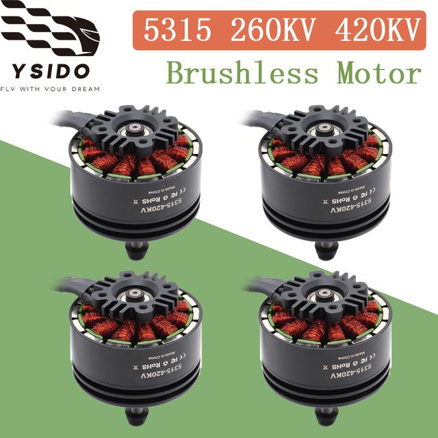 YSIDO Bürstenloser FPV Multirotor-Motor 5315 in Schwarz mit 6,0mm Welle für DIY-Langstrecken-Drohnen - Bild 1