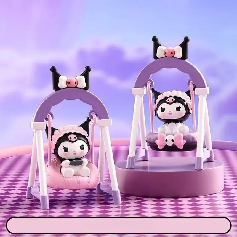 Sanrio Kuromi Blindbox Niedliche Swing Anime Figur aus Kunststoff, Mehrfarbig, Schreibtisch-Dekoration und Spielzeug für Kinder - Bild 4