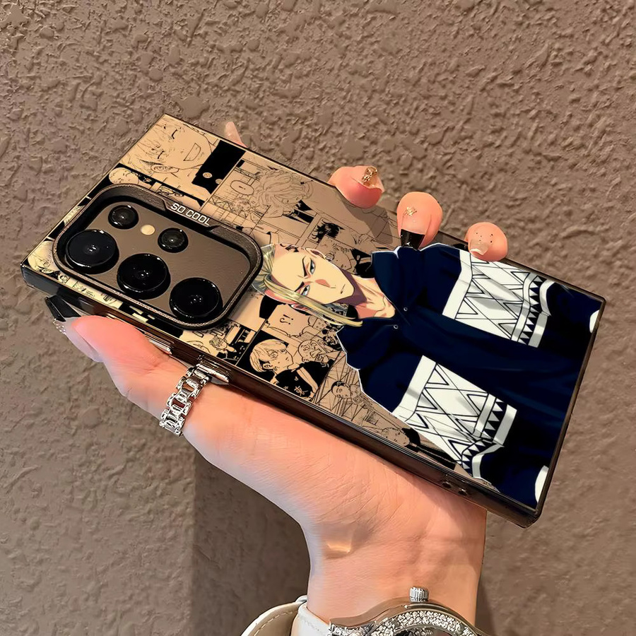 Anime D-Draken Silikon Handyhülle für Samsung Galaxy S25 Edge S24 S23 S22 S21 S20 Ultra in Bunt und Silber - Bild 3