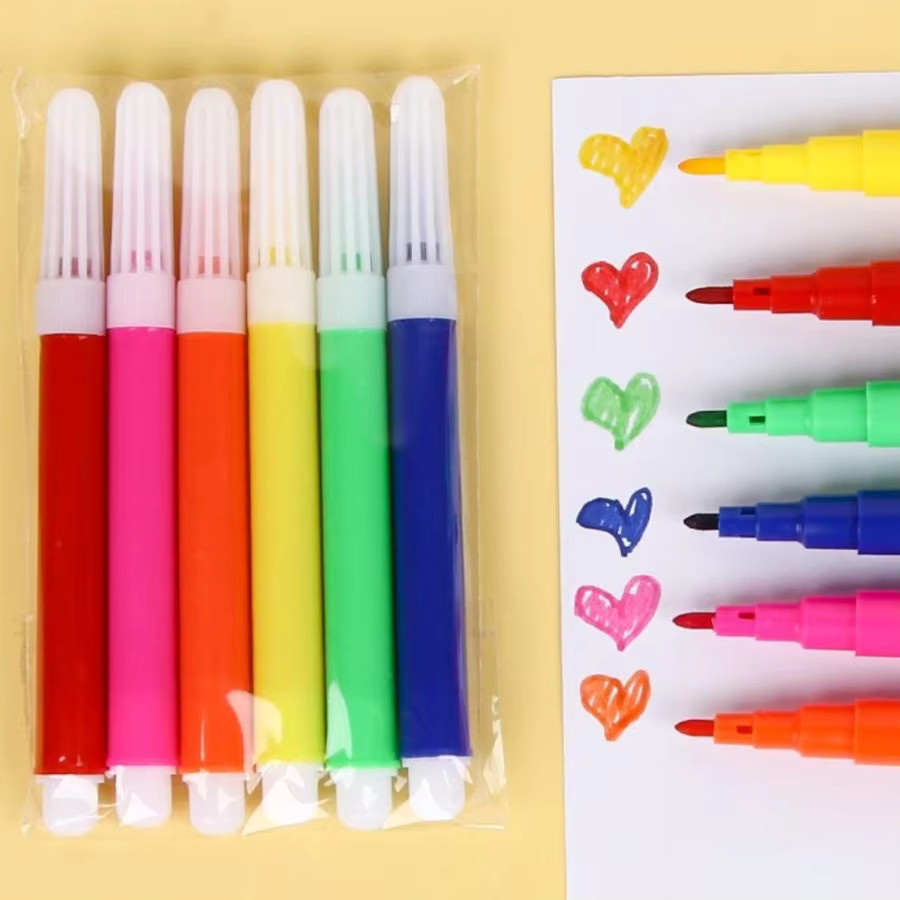 XJM Graffiti Aquarellstifte in 6 Farben für Schule und Kunsthandwerk - Bild 2