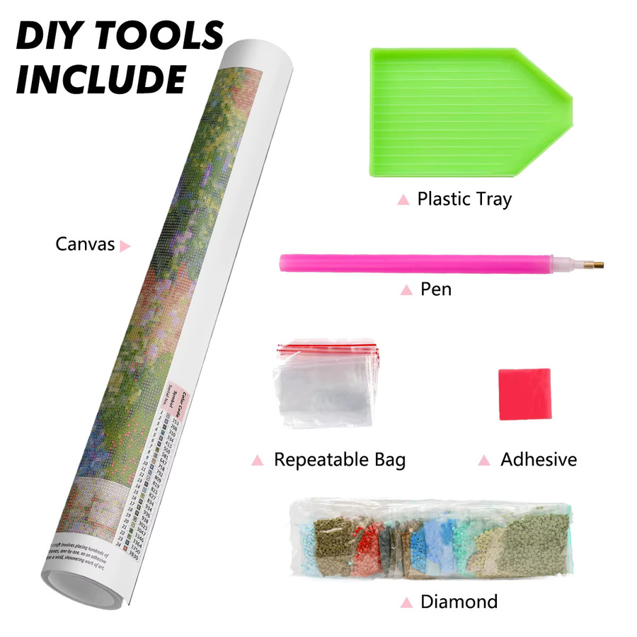 RUOPOTY DIY 5D Diamant Malerei Set mit Foto-Motiv als Hochzeit Geschenk, Diamant Mosaik Wandbild in Multicolour mit runden Bohrern - Bild 2
