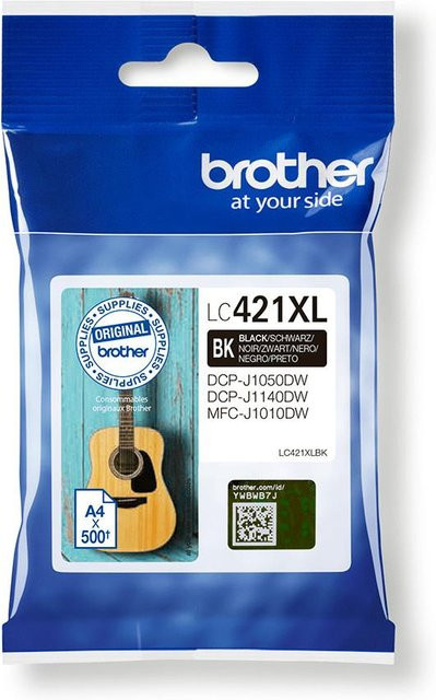 Original Brother Tintenpatrone LC-421XLBK Schwarz für Inkjet-Drucker - Bild 3