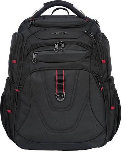 KROSER Notebook Rucksack TSA Friendly Travel Laptop Backpack für bis zu 17,3 Zoll, Schwarz - Bild 1