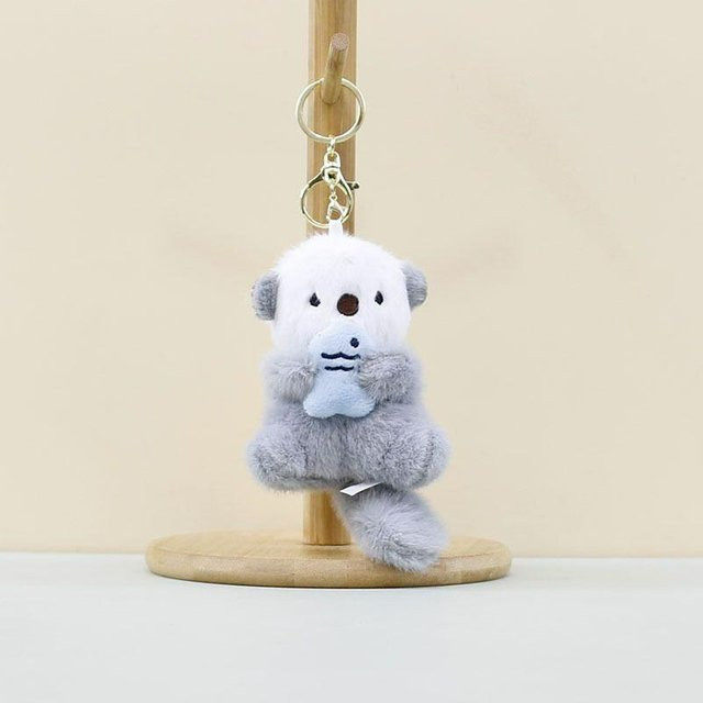 Rd lala Mini Otter Plüschtier, Taschenanhänger, Weiß - Bild 1