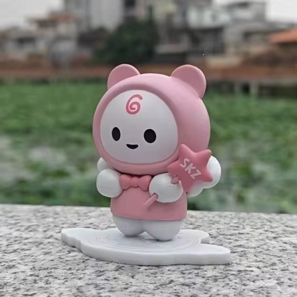 Bandai Skzoo Stray Kids Figurine, Sammelfigur, Kunststoff, Rosa - Bild 2